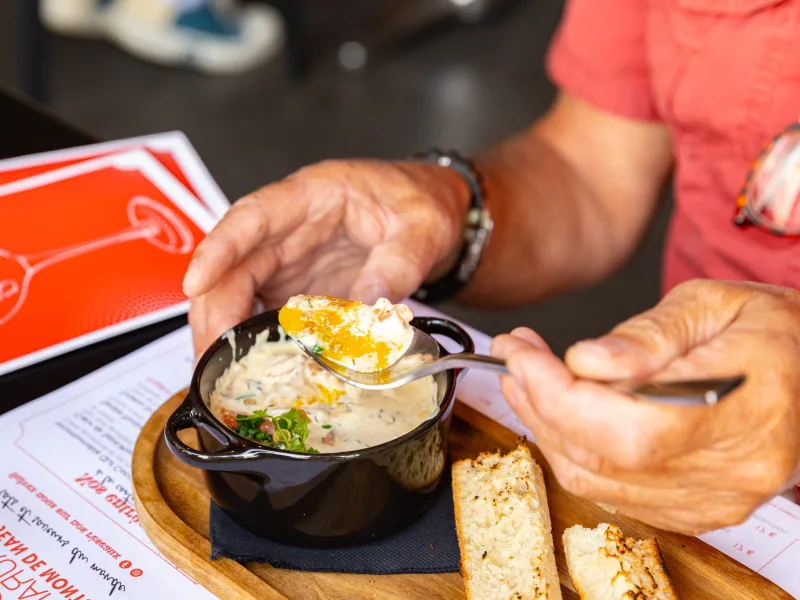 L’œuf cocotte nordique, à table